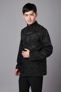Tang costume traditionnel <span class=keywords><strong>chinois</strong></span> vêtements pour hommes chemise veste Double col Cheongsam haut rétro nouvelles année vêtements Kung Fu - Product Image 5