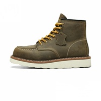 Bottes de travail en cuir de marque de luxe, fabrication Goodyear, doublure en cuir véritable de haute qualité, vente en gros d'usine, commandes personnalisées acceptées