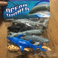Fabricant en vente directe : Ensemble de modèles d'animaux marins 3D en PVC, jouet pour enfants, cadeau, décorations grand format Requin, Baleine, Dauphin
