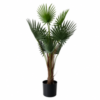 Grand palmier artificiel réaliste en plastique en pot pour la décoration de patio, bord de piscine, jardin, balcon, terrasse
