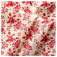Tissu en polyester imprimé sur mesure, tissu en chiffon 100% polyester, motif floral pour robe femme