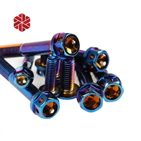 Vis à tête hexagonale à bride en titane Torx M4 M5 M6 M8 M10 Accessoires de moto Gr5 Vis à bride de frein à disque en titane