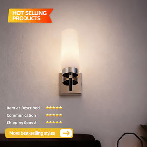 Applique murale LED, abat-jour en verre blanc, éclairage intérieur, salle de bain, vasque, support mural, barre lumineuse, luminaire de salon, au-dessus du miroir - Product Image 2