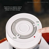Bocal de Conservation Alimentaire en Verre Écologique Hermétique de Luxe Léger avec Suivi Automatique de la Date par Commande Directe