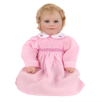 Poupée Bébé Reborn en Silicone Solide Faite à la Main de 45 cm, Corps Entier, Fille et Garçon, avec Cheveux Courts et Doux, Micro-Sourire et Mignonnesse