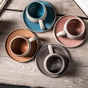 Ensemble tasse et soucoupe en céramique de Chaozhou 201-300ml, finition mate, couleur unie, pour le thé de l'après-midi - Product Image 3