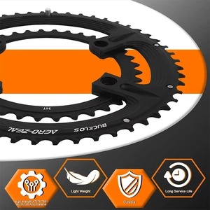 BUCKLOS vélo plateau 110BCD 34-50T 36-52T 39-53T vélo pédalier Double vitesse vélo de route chaîne anneau pour R9100/R7000/<span class=keywords><strong>R8000</strong></span> - Product Image 6