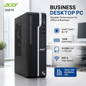 Ordinateur de bureau professionnel Acer X4270 Intel i5/i7 16 Go DDR4 512 Go SSD + 1 To HDD VGA HDMI WiFi 6, idéal pour le bureau et la maison – Vente Flash - Product Image 1
