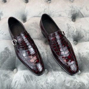High-End Office Party Wear Chaussures Hommes Gesp Loafers Krokodillenleren Schoenen Luxe Handgemaakte Jurk Schoenen Mannen Nieuwe Stijl - Product Image 2