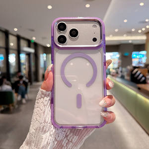 Coques de téléphone <span class=keywords><strong>portable</strong></span> magnétiques IVYMAX à ondes colorées, scintillantes et tendance, vente en gros, fabriquées en Chine pour iPhone 13 14 15 16 17 Pro Max - Product Image 1