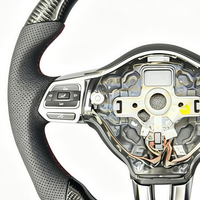 Volant en fibre de carbone fourni par l'usine pour accessoires Volkswagen, compatible avec VW MK6 MK7 Golf 7 Golf 5 6 7 GTI Jetta Passat B8 Polo