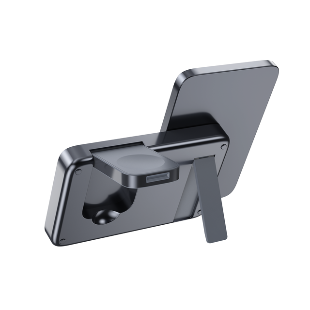 New Desktop 3-in-1 Foldable Magnetic Wireless Charging Station 15-watt Fast PD Charging Stand