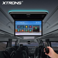 XTRONS 19.5" Octa Core 4+64GB Mendukung Video 4K UHD Layar IPS 1600x900P Input HD Lipat Android 14 Pemutar Multimedia Atap Mobil