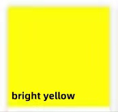 Bright yellow
