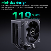 Bonhomme de neige MX96-V3-BK-No lumière PC CPU refroidisseur processeur de bureau dissipateur thermique refroidissement LGA 1700 1200 1366 115x AM5 AM4