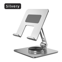 Support de bureau pliable pour téléphone portable et tablette, rotatif à 360 degrés, en métal, nouvelle tendance