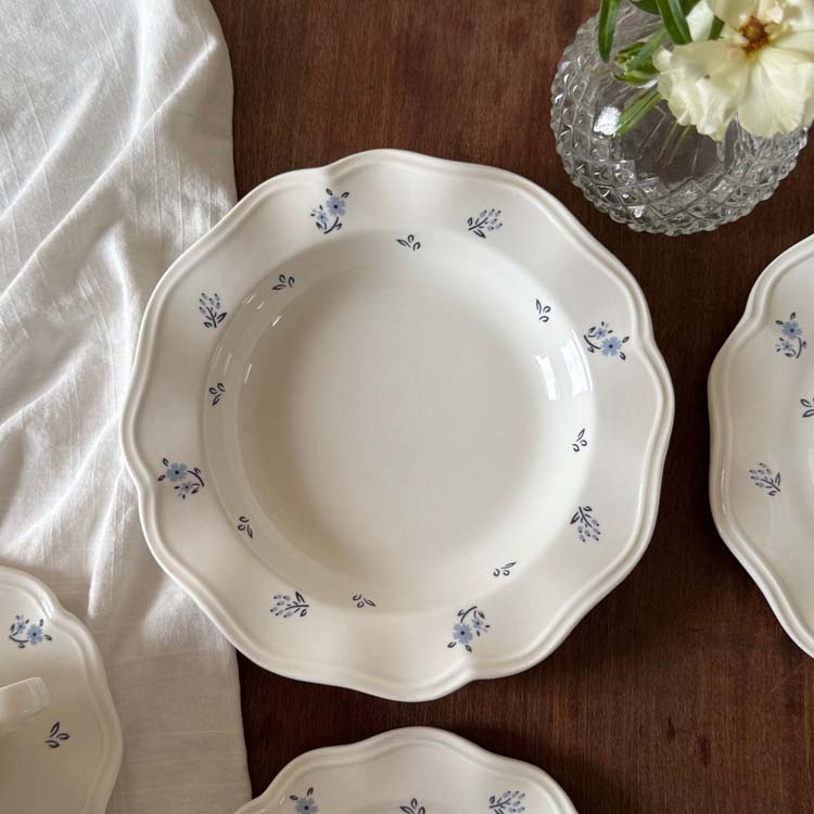 white-10.2 inch soup plate