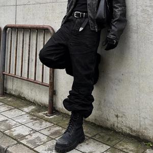 Jeans Baggy Stacked da <span class=keywords><strong>Uomo</strong></span> Personalizzati Y2K Eco-Friendly con Borchie, Gamba a Campana, Rivestimento in Cera e Effetto Sovrapposto - Product Image 2
