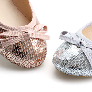 2022 <span class=keywords><strong>scarpe</strong></span> da balletto carine elastiche con paillettes piatte per ragazze più vendute - Product Image 4