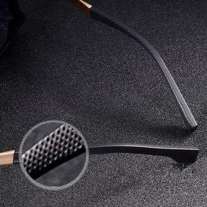 Lunettes de soleil polarisées carrées pour hommes, tendance 2025, avec logo personnalisé, protection UV400 anti-éblouissement, en métal, pour la pêche et la conduite - Product Image 4