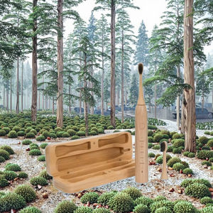 <span class=keywords><strong>Brosse</strong></span> à dents électrique ultrasonique rechargeable écologique IPX8 en ABS avec poils souples en charbon de bois, têtes recyclables à base de plantes, type C - Product Image 3