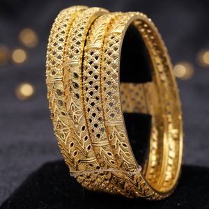 Wholesale Dye Gold Plated Traditional Design <b>Bangles</b> Brass Custom Gold <b>Bangles</b> Fashion <b>Bangles</b> Gold Filled Jewelry Oro Joyeria - Product Image 5