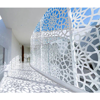 Panneaux muraux de décoration CNC modernes, écran en aluminium pour balcon, cloison en aluminium, revêtement mural en aluminium, profil de panneau extérieur