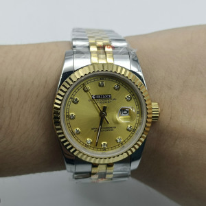 นาฬิกาข้อมือผู้ชายคุณภาพสูง ดีไซน์หรูหรา สไตล์ธุรกิจ ระบบอัตโนมัติ ตัวเรือนสแตนเลสสตีล - Product Image 2