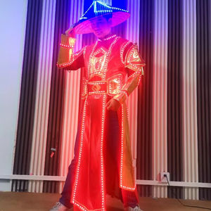 Red Warrior servicio al cliente LED brillante Vintage estilo chino Bar KTV servicio de <span class=keywords><strong>licor</strong></span> puesta en escena atmósfera Props disfraz - Product Image 1