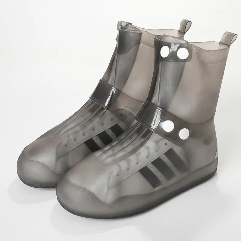 वर्षा बूट्स वाटरप्रूफ जूता कवर सिलिकॉन यूनिसेक्स आउटडोर ठोस जलरोधी गैर-पर्ची गैर-पर्ची पहनने के लिए प्रतिरोधी जूते कवर