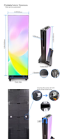Écran LED portable intelligent p2.5 pour publicité, affichage numérique intérieur, affiche LED