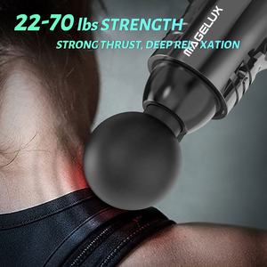 Pistola de masaje profesional, masajeador de 30 velocidades, 12 cabezales con pantalla LCD, pistola de masaje muscular de Fascia de percusión de tejido profundo, 2022 - Product Image 5