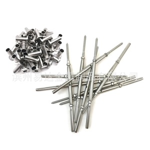 ปลอกป้องกันสแตนเลส Eda ขนาด 1/8 3/16 สำหรับอุปกรณ์รั้วลวดสลิง 316 สำหรับใช้งานทั่วไป - Product Image 1