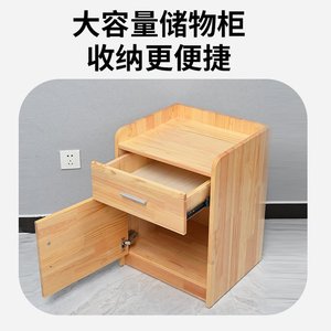โต๊ะข้างเตียงไม้เนื้อแข็ง C01 สำหรับผู้สูงอายุ ตู้เก็บของในห้องนอน - Product Image 4