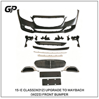 Kit carrosserie pour Mercedes Benz Classe E W212, mise à niveau au style Maybach W223, kit de garniture de calandre avant et arrière en PP