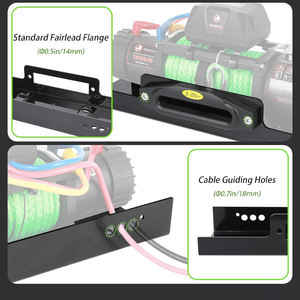 AMBITION <span class=keywords><strong>Plaque</strong></span> de montage universelle robuste pour treuil avec motif de boulons surélevés de 10 po x 4,5 po pour SUV, camion, remorque, grand VTT/UTV - Product Image 4