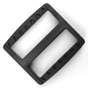 Boucle de réglage rectangulaire/carrée à 3 barres en plastique pour sac d'artisanat en cuir, sangle de ceinture à bandoulière 1-3.8cm - Product Image 4