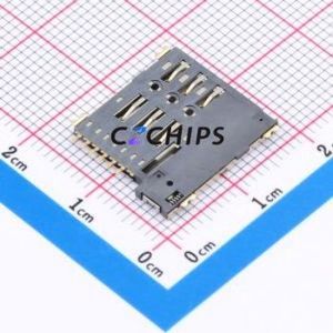 SIM202G-ZYB6AH1.35 SIM Card Connector SMD Connector Self-Return Type Micro SIM Card Card Holder 1.35mm - Product Image 2