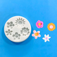 Outil de gâteau Multi marguerite fleur Silicone moule moule gâteau de mariage Fondant gâteau décoration argile moules