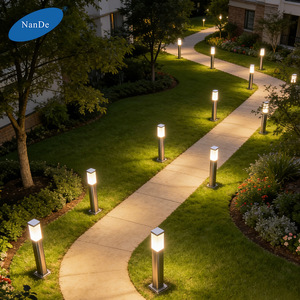 Lámpara LED para Jardín, Minimalista, Moderna, Impermeable, Forma Geométrica, 50000 Horas de Duración, para Villas, Parques y Caminos - Product Image 2