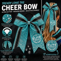 Nouveaux Nœuds de Cheerleading Scintillants 2026 avec Design Personnalisé Imprimé pour Filles – Accessoires Cheveux de Cheerleading