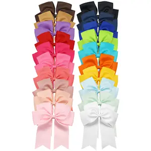 6inch New Design Bow Ribbon Hair Clips Dovetail Bow Hairpin Hairgrips for Girls