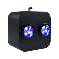 Illuminateur à fibres optiques RGB CCT à double port 30W avec application/télécommande, avec câble à fibres optiques PMMA pour toit de voiture