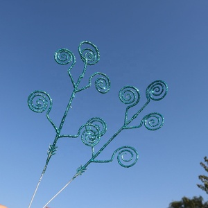 Handmade Nhà Máy Hiện Đại Nhựa Cây Giáng Sinh Vòng Hoa Kẹo Vòng Tròn Đầy Màu Sắc Sáng Bóng Bột Hoa DIY Lễ hội Kỳ Nghỉ Trang Trí Nội Thất - Product Image 3