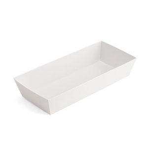 <strong>White</strong> Coated Paper Flat Box Disposable Outdoor Camping Barbecue Snack Takeout Sushi Afternoon Tea Greaseproof Food Packaging - Product Image 4