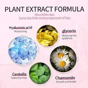 Para KORMESIC Etiqueta Privada hidratante cristal colágeno cuidado de los labios máscara vegana vitamina C hoja máscara para dormir con Aloe V - Product Image 2