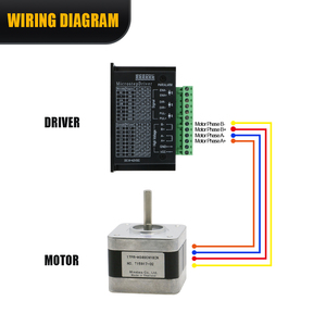1.8 °   Motor paso a paso híbrido <span class=keywords><strong>NEMA</strong></span> <span class=keywords><strong>17</strong></span> 42/Compatible con controladores DM422 DM542 DM556 <span class=keywords><strong>TB6600</strong></span> para fresadora CNC - Product Image 5