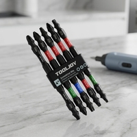 Embouts de tournevis PH2 en acier à outils S2 de qualité industrielle, double extrémité, zone de torsion bicolore, anti-casse, embouts robustes pour outils électriques, OEM
