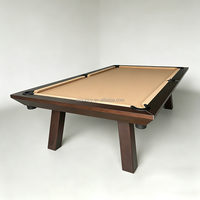 Table de billard de haute qualité personnalisable en bois massif pour 8 et 9 boules, accessoires de billard pour bar, pub, hôtel et complexe hôtelier