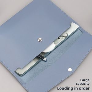 Bolsa de Almacenamiento de Archivos y Documentos KE'mu, Rectangular, Impermeable, de Gran Capacidad, en PU A4, para Oficina y Negocios Transfronterizos - Product Image 1